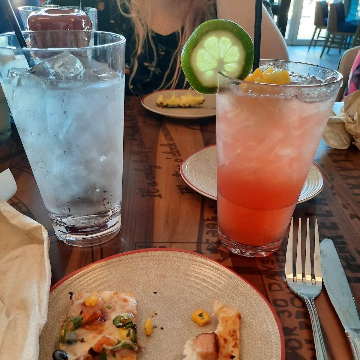 Half BBQ Chicken Flatbread