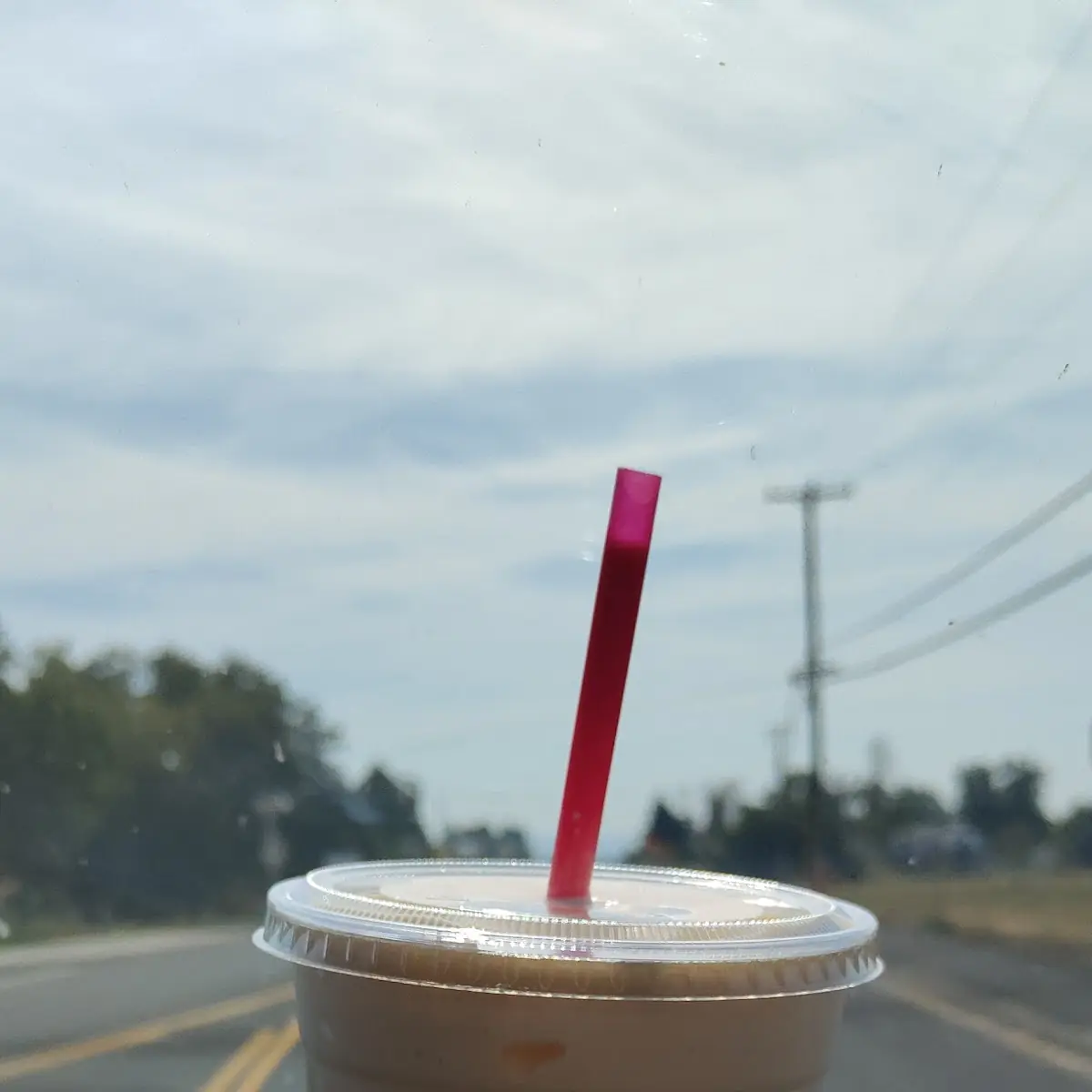 White Chocolate Milkshake with Caramel Drizzle