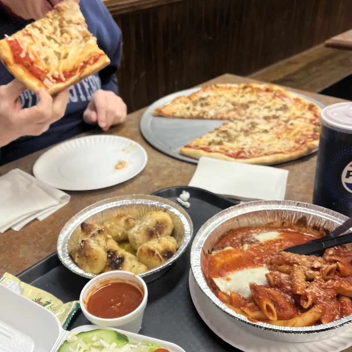 Chicken Parmigiana Garlic Knots Pizza New York