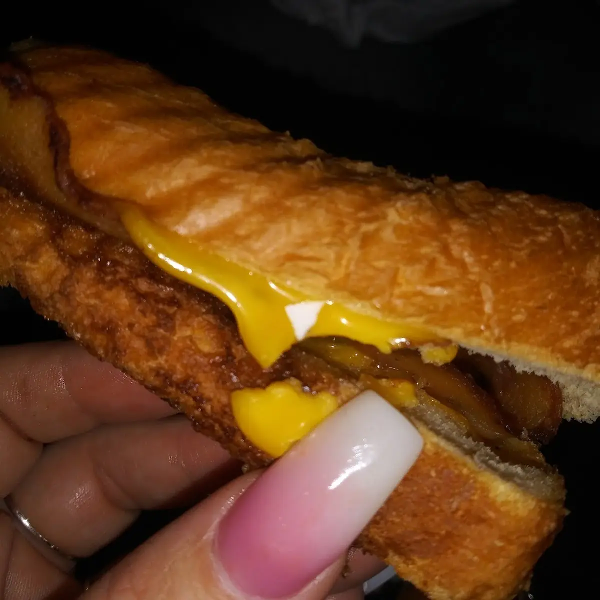 Bacon an Steak Patty Melt