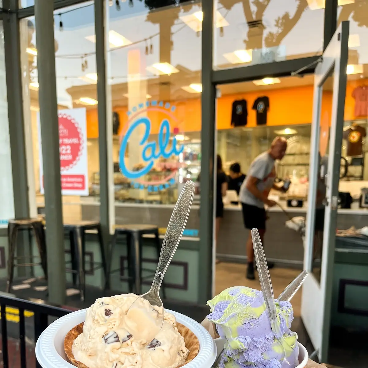 Chocolate Chip Cookie Dough Orange Sherbert