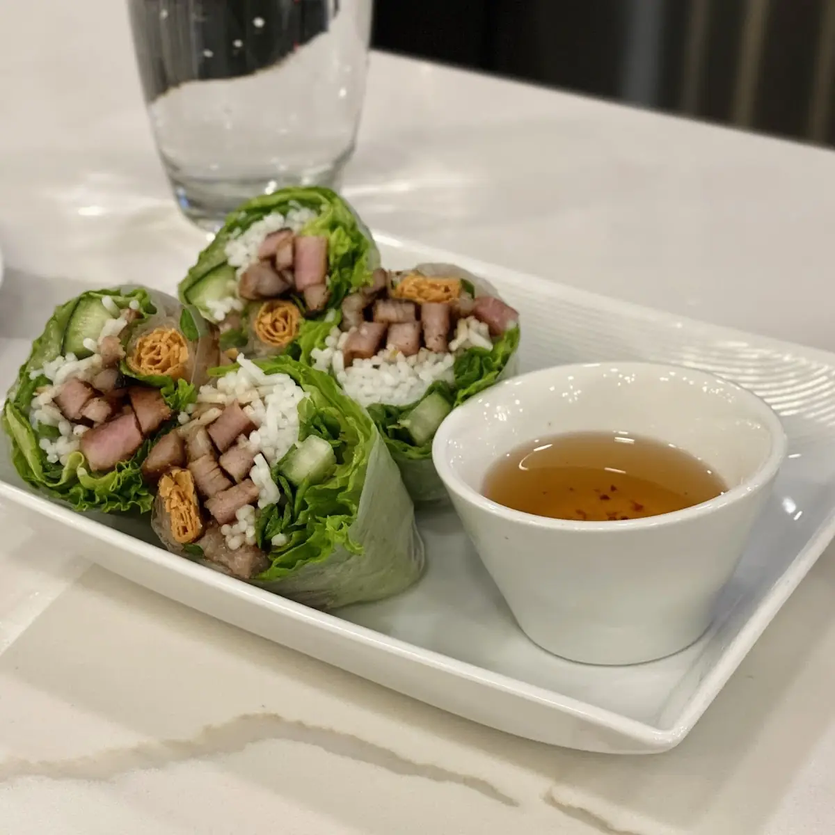 Grilled Pork Spring Rolls