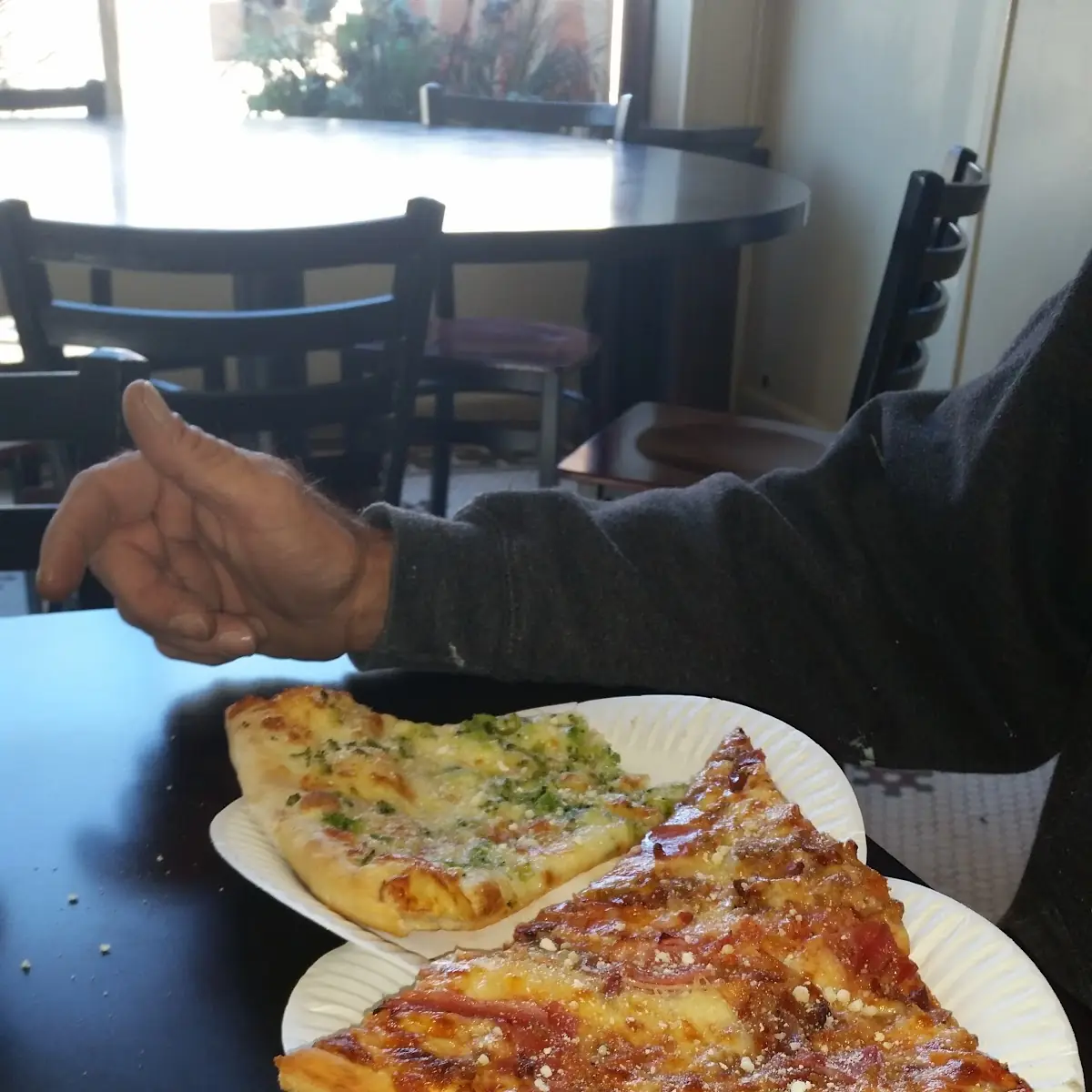 Cheese Pizza and Broccoli Pizza