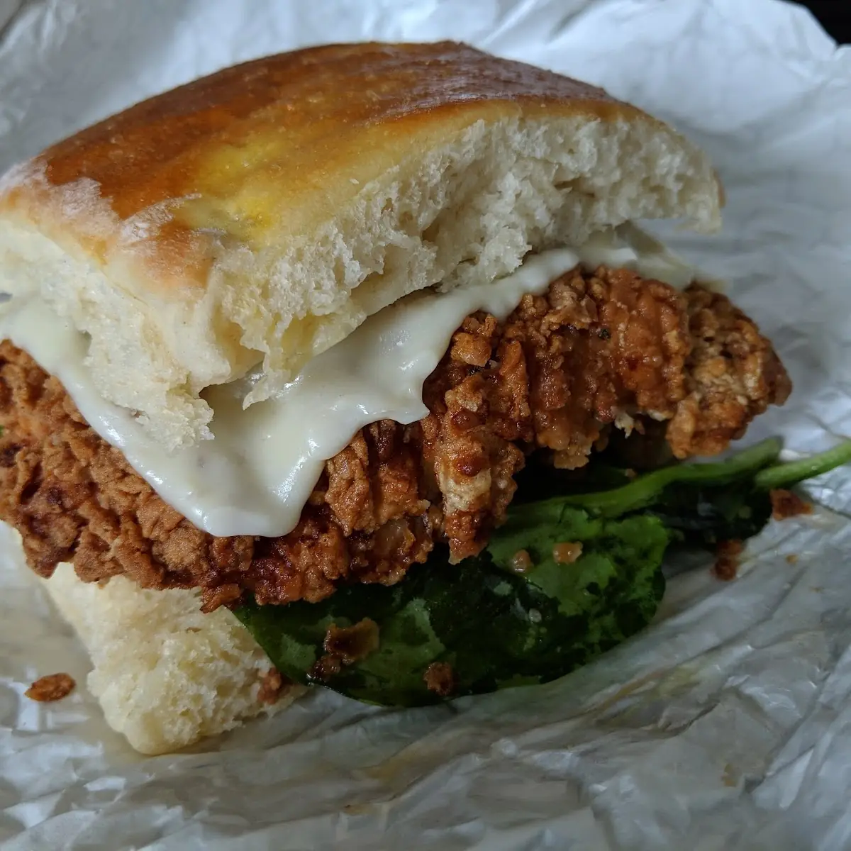 Tuscan with Fried Chicken Sandwich