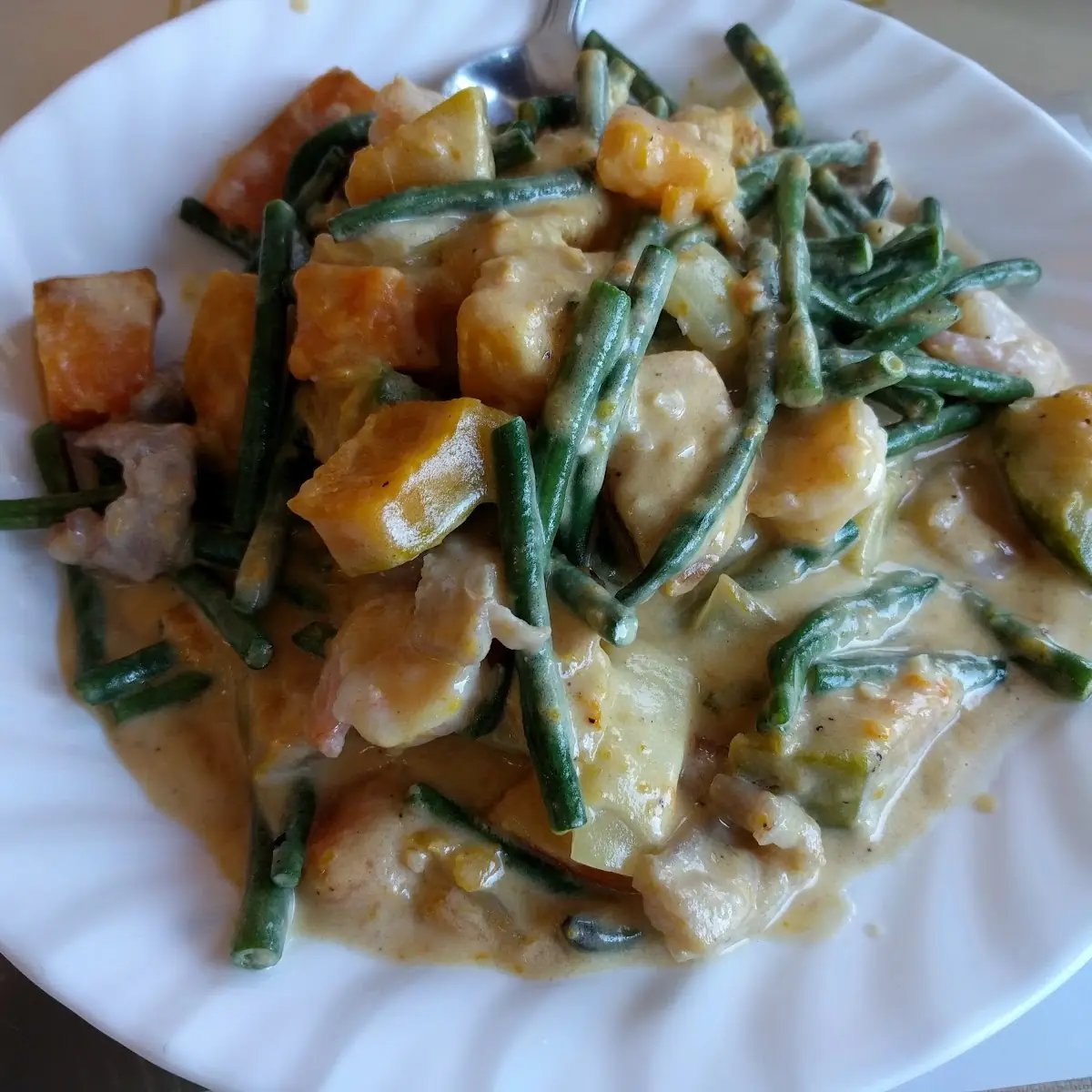 Ginataang Sitaw and Kalabasa String Bean with Squash