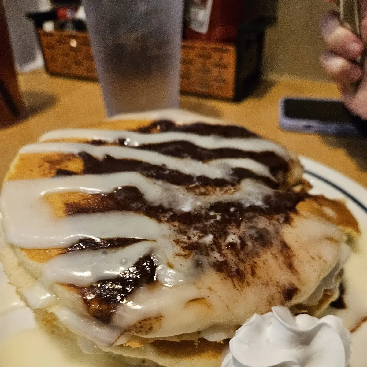 Cinnamon Roll Pancakes