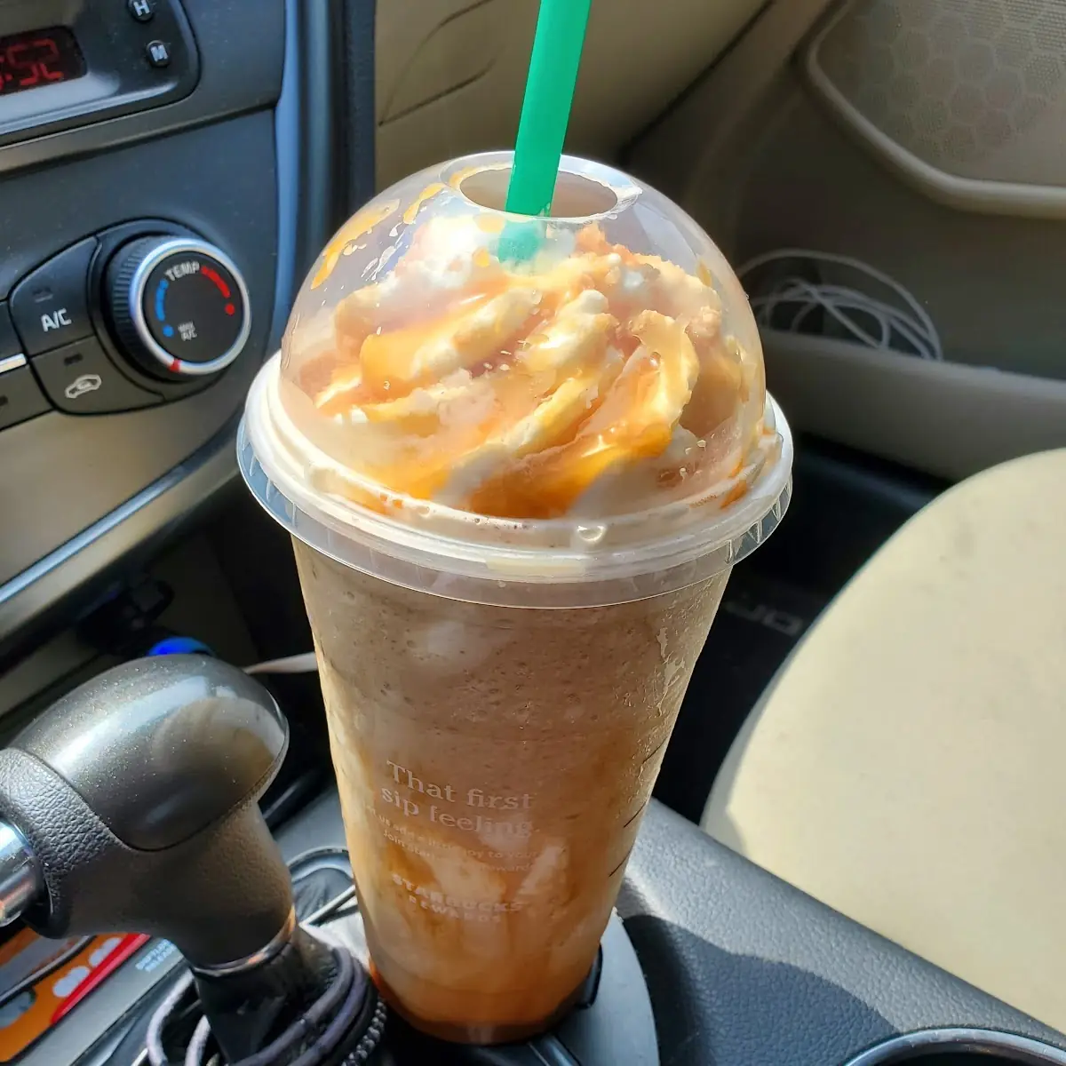 Caramel Ribbon Crunch Extra Caramel Frappe