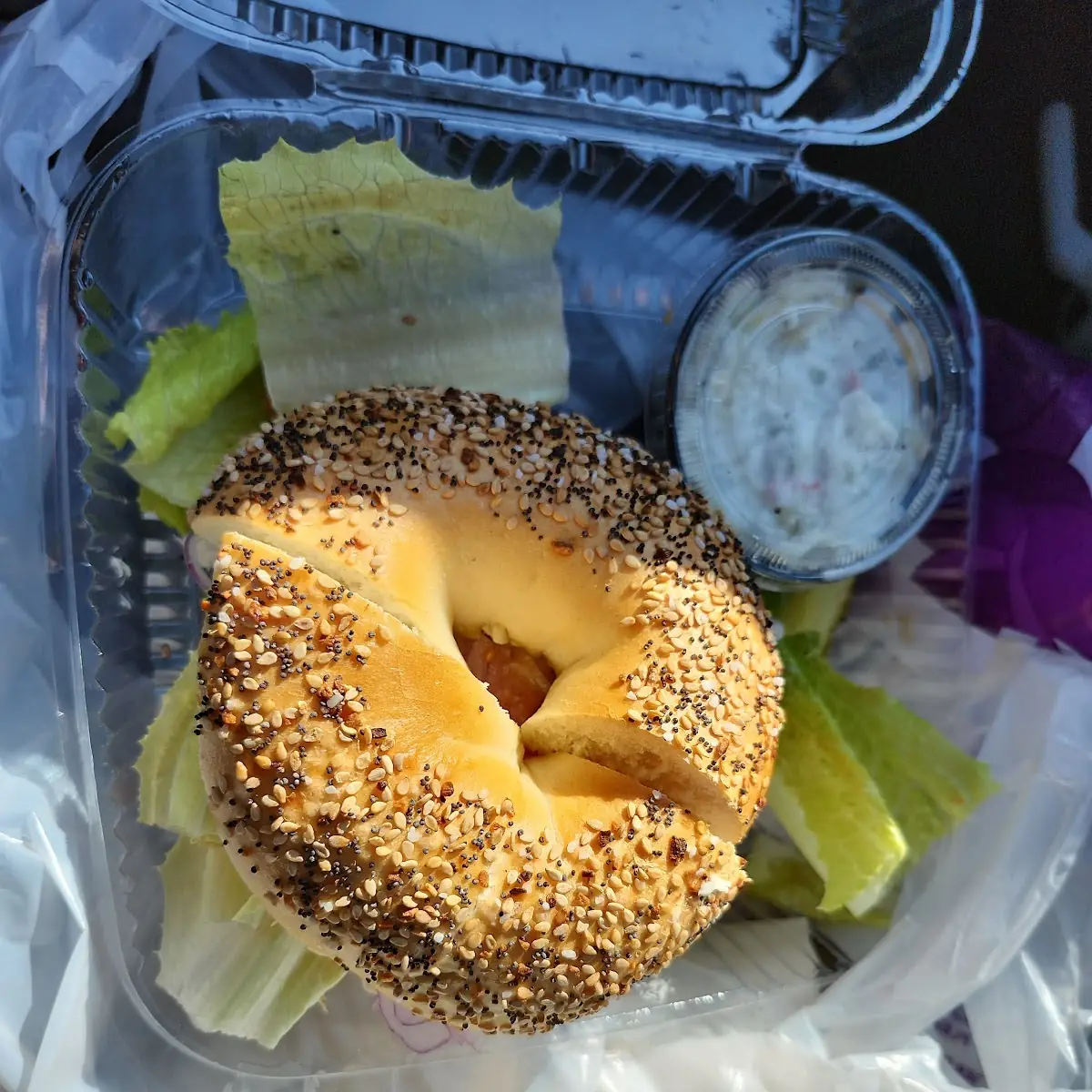 Everything Bagel with Chicken Salad