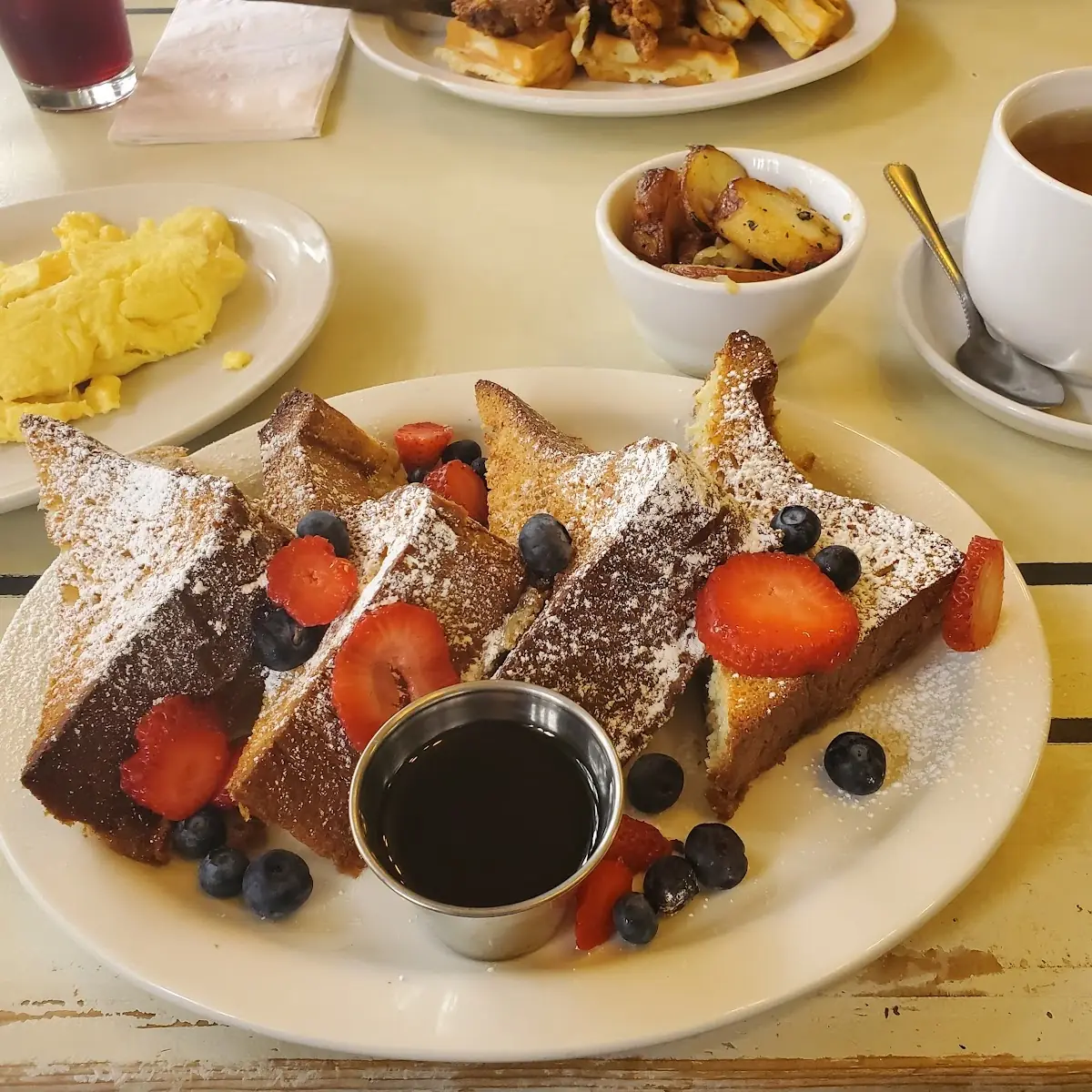 French Toast with Berries and Maple Syrup