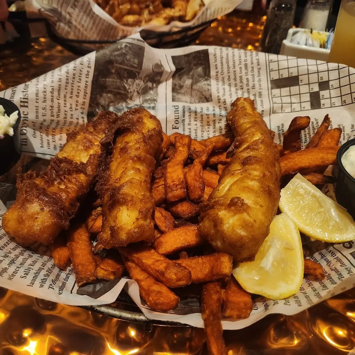 Fish and Chips Sweet Potatoes Fries