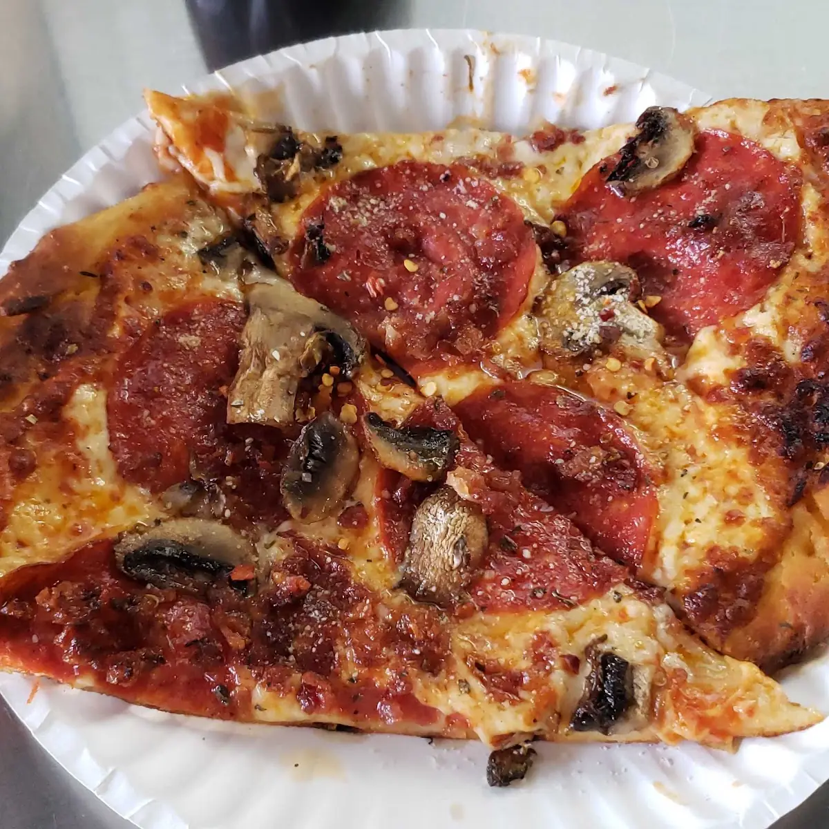 Pepperoni and Mushroom Pizza