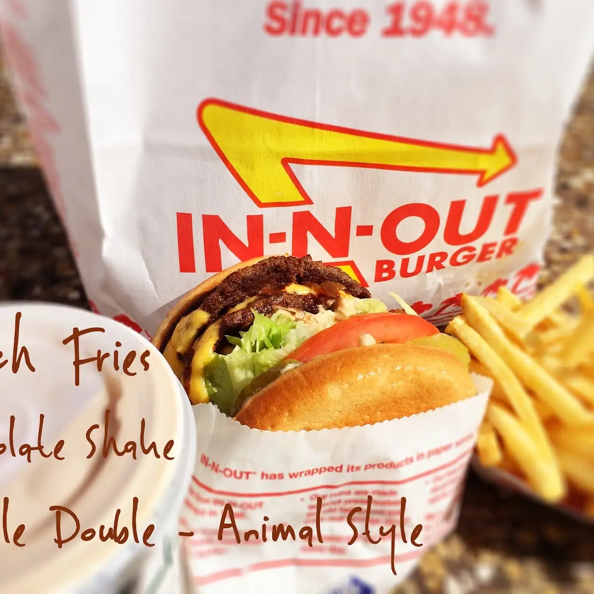 Fries and a Chocolate Shake
