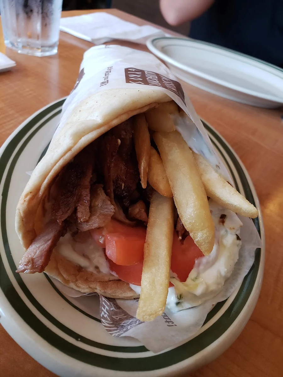 Lamb Gyro Sandwich, Messini Authentic Gyros