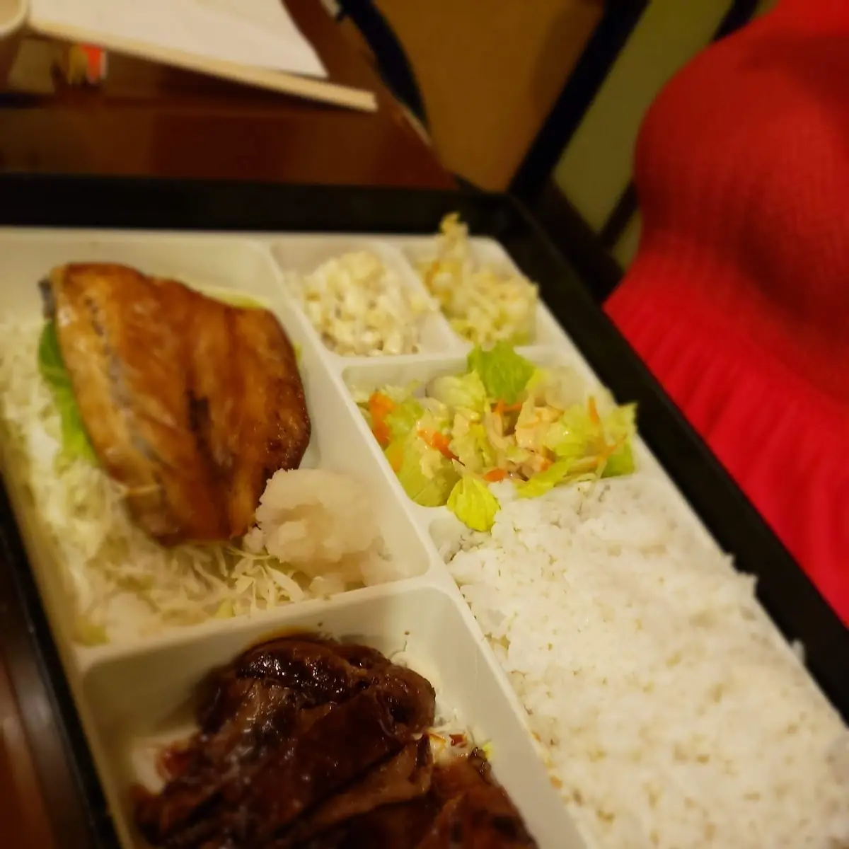 Beef Teriyaki and Saba