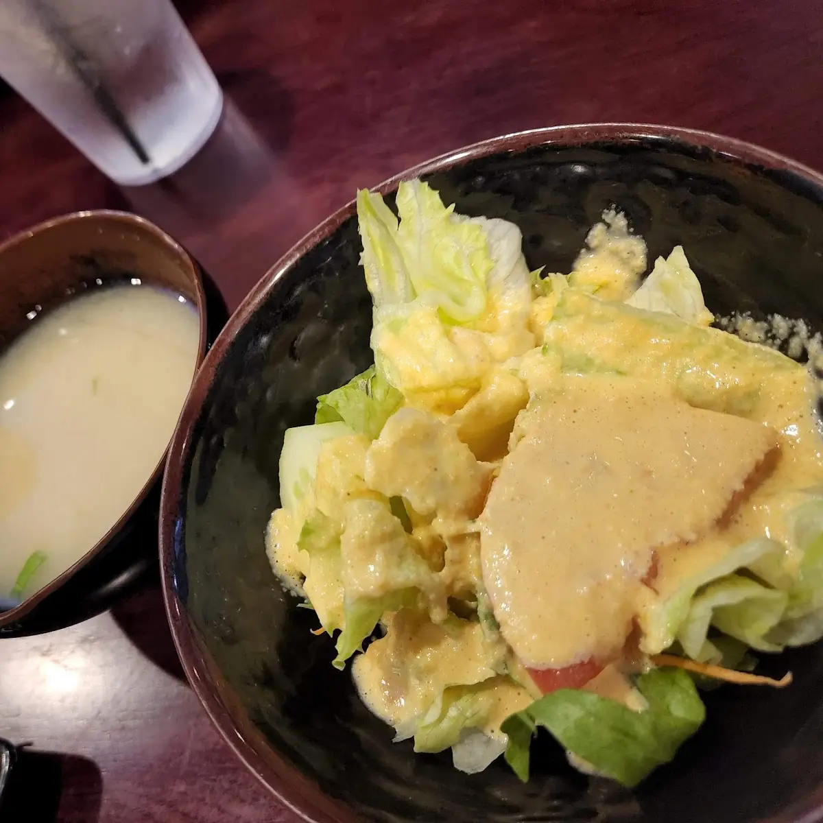 Miso Soup and Salad