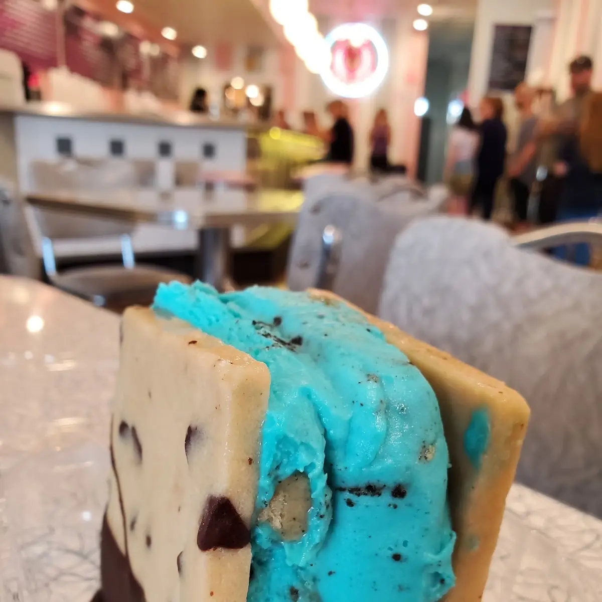 Cookie Dough Ice Cream Sandwich