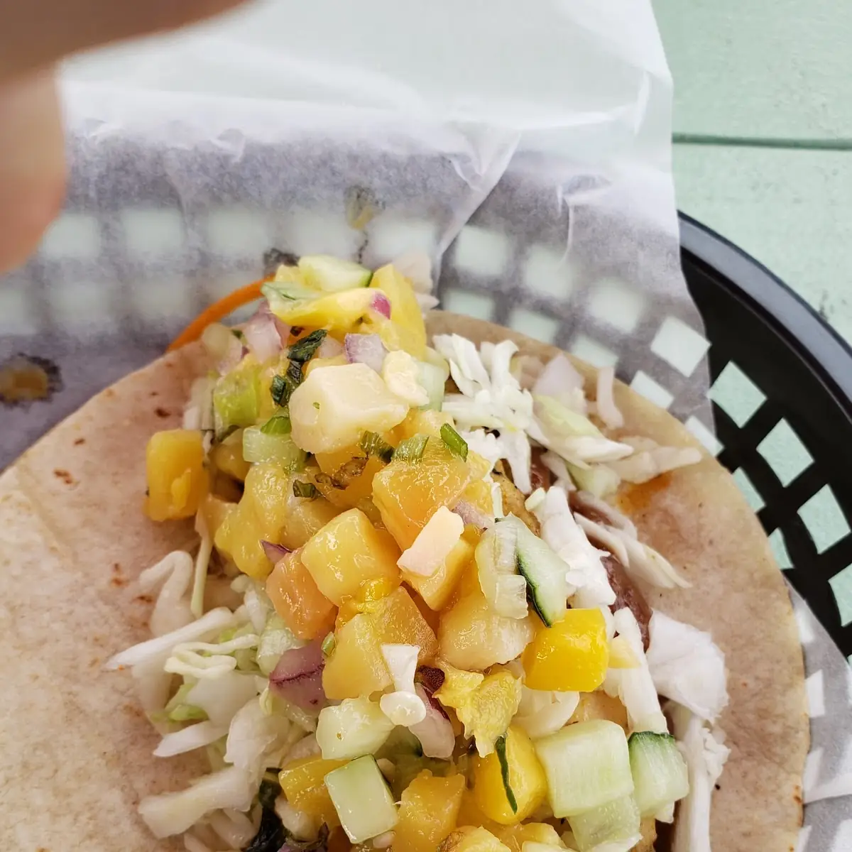 Grilled Chicken Taco with Salsa