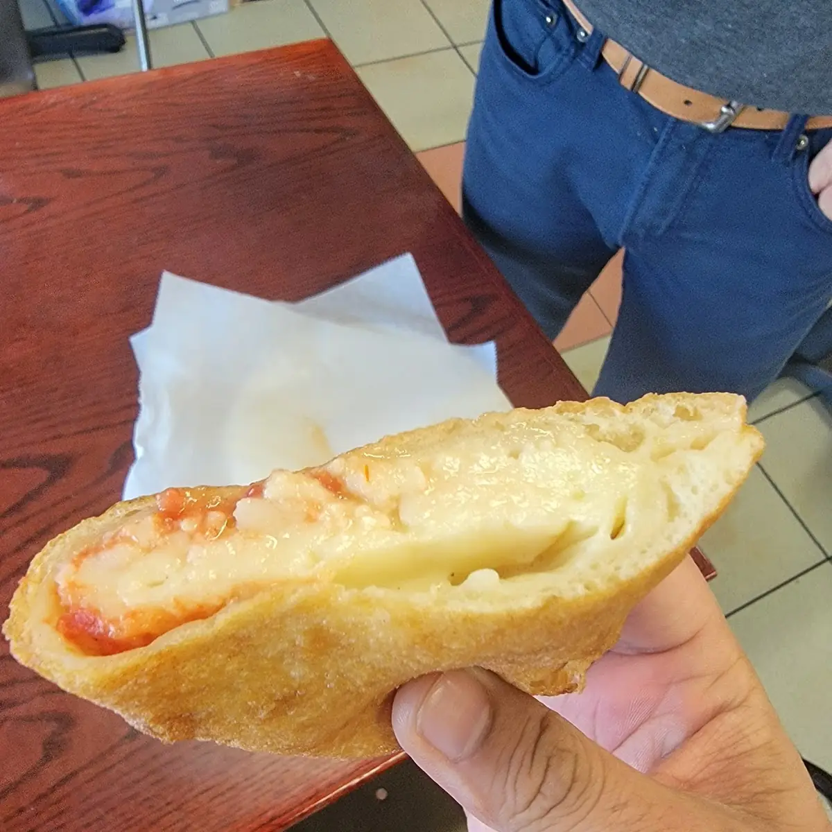 Fried Cheese Pizza