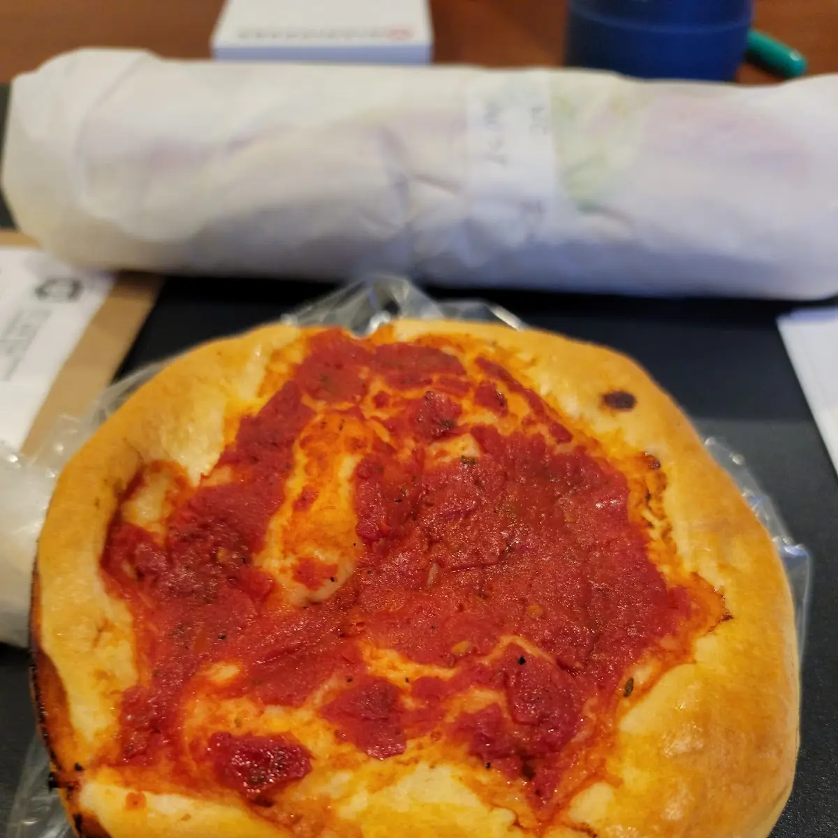 Pizza Bread with Tomato Sauce