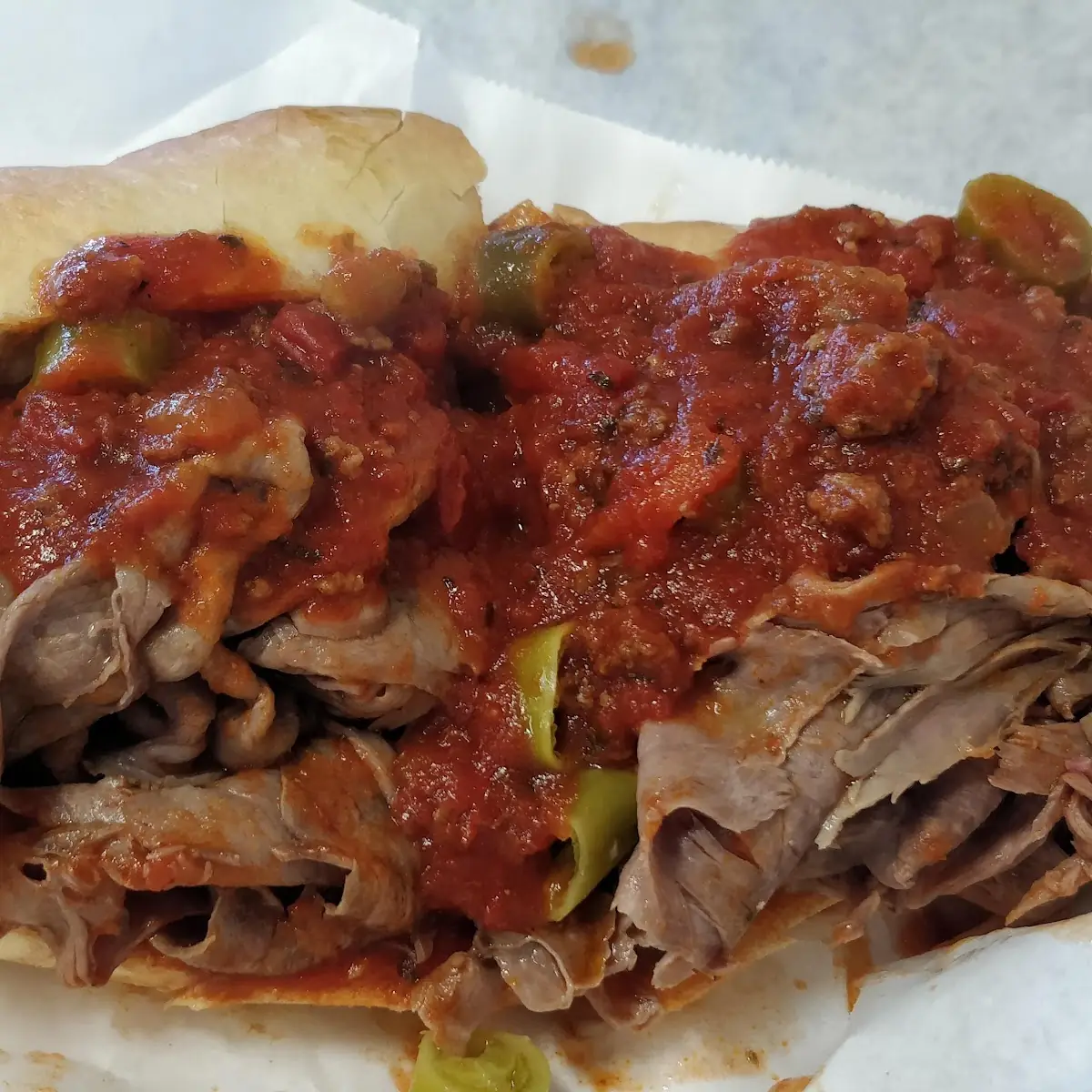 Roast Beef with Red Sauce