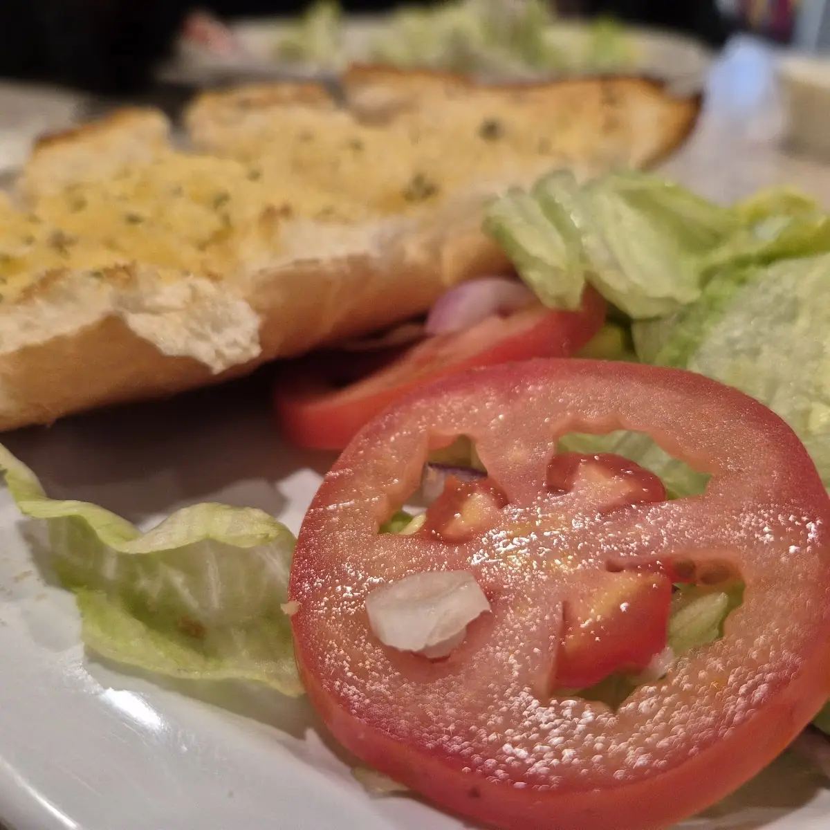 Garlic Bread and Salad