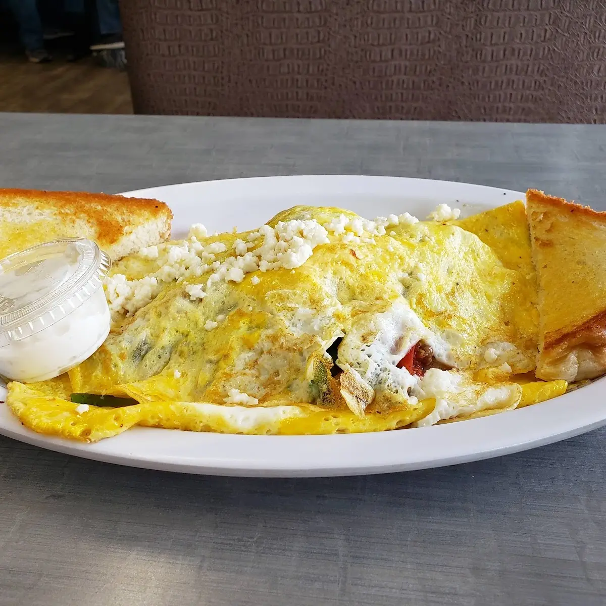 Grilled Chicken Omelet