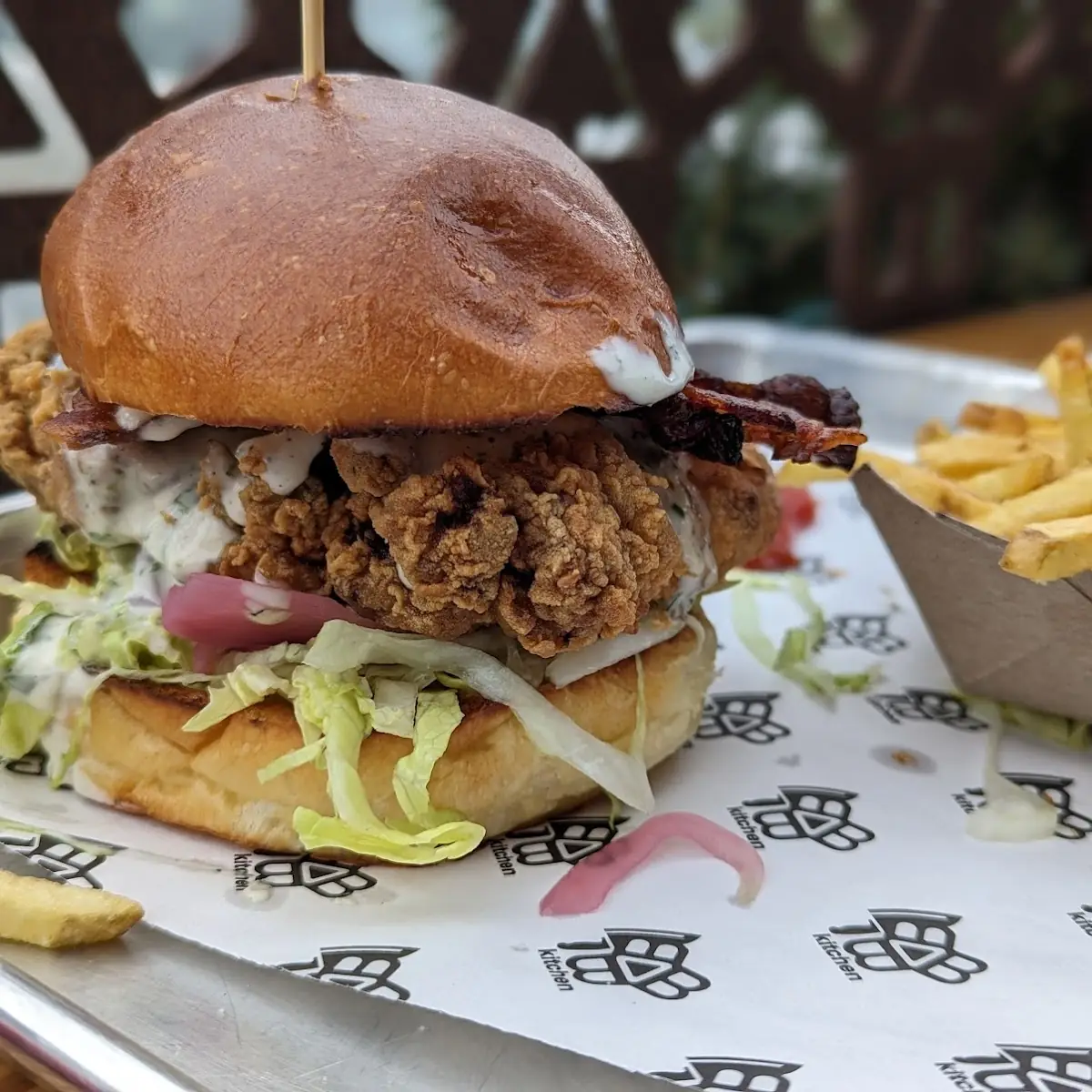 Korean BBQ Fried Chicken Sandwich