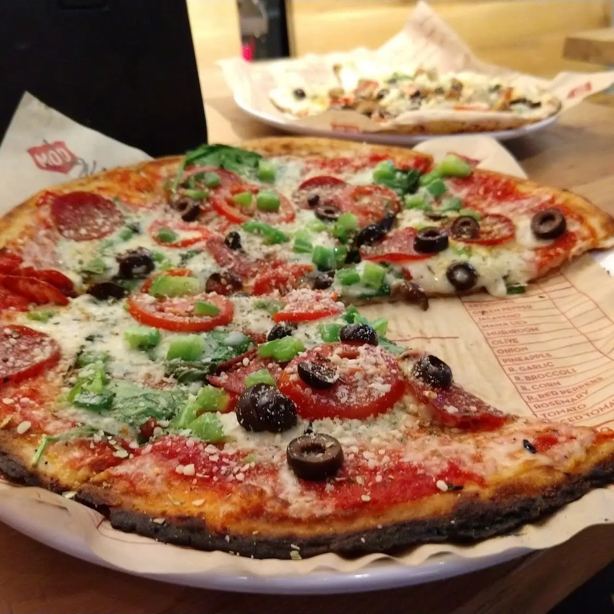 Pepperoni Pizza with Pesto
