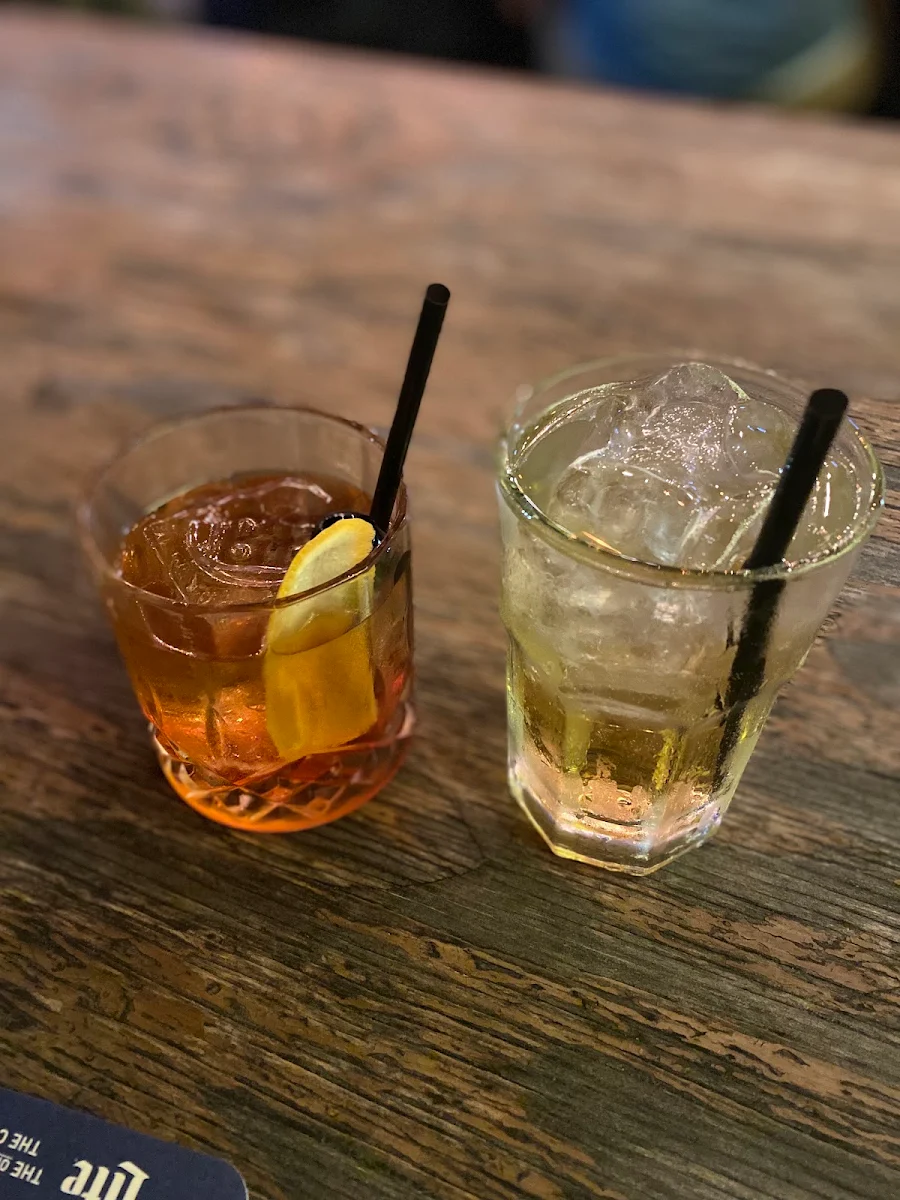 Old Fashion and a Cape Cod Drink