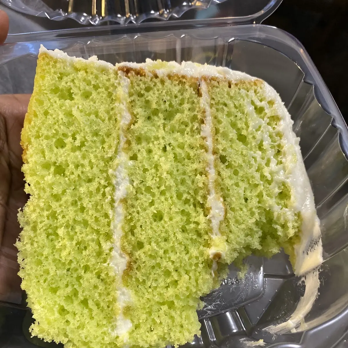 Key Lime Cake Slice