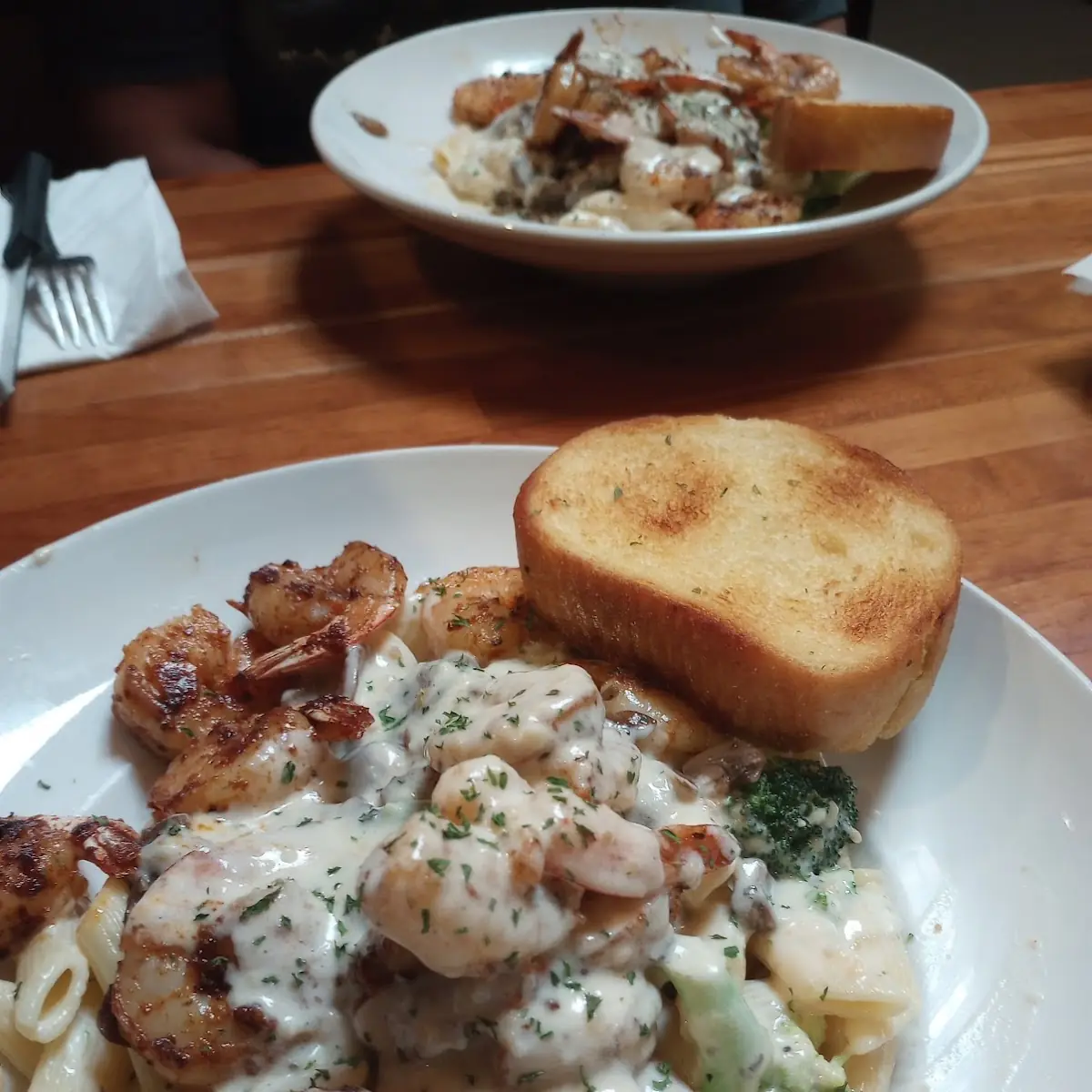 Grilled Shrimp Alfredo