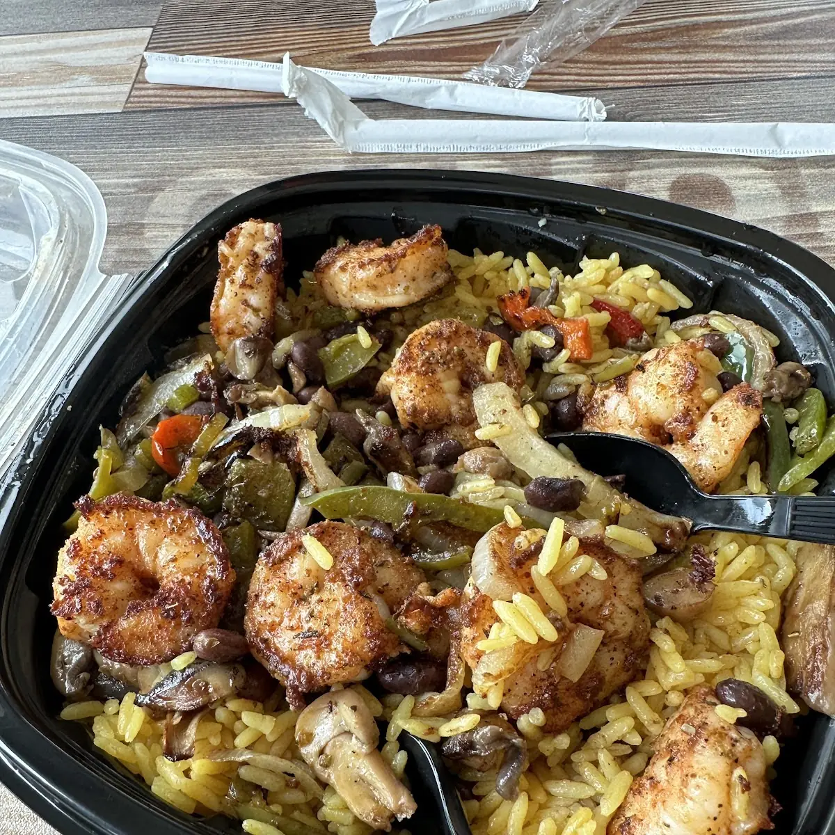 Grilled Shrimp Rice Bowl