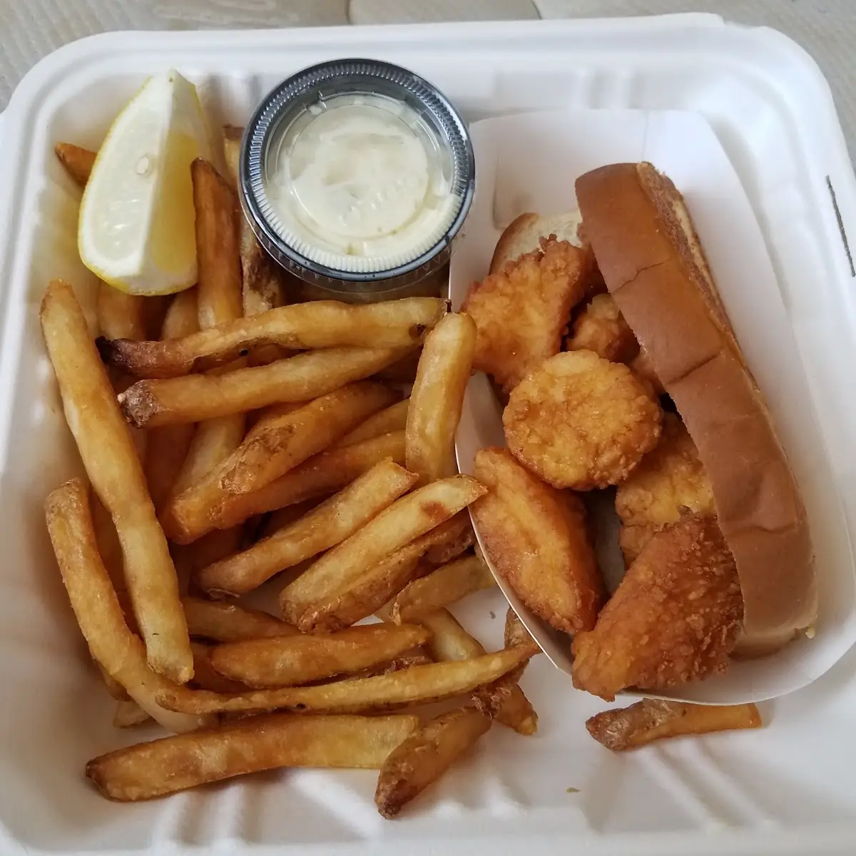 Fried Scallops Platter