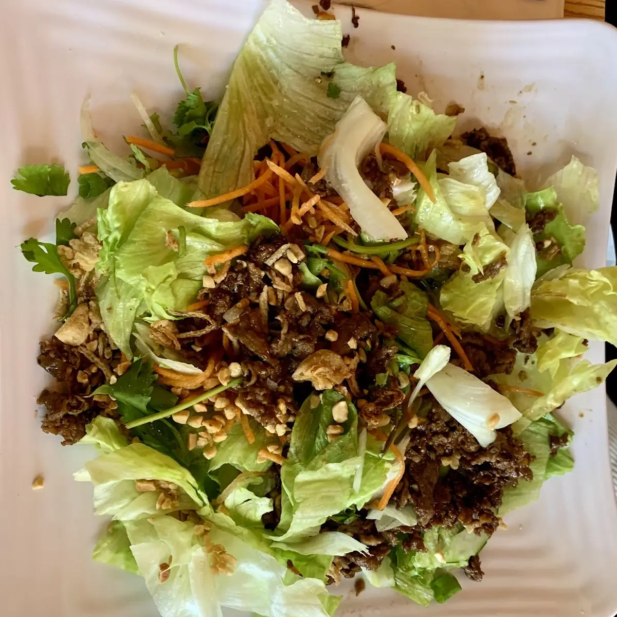 Green Salad with Ginger Dressing