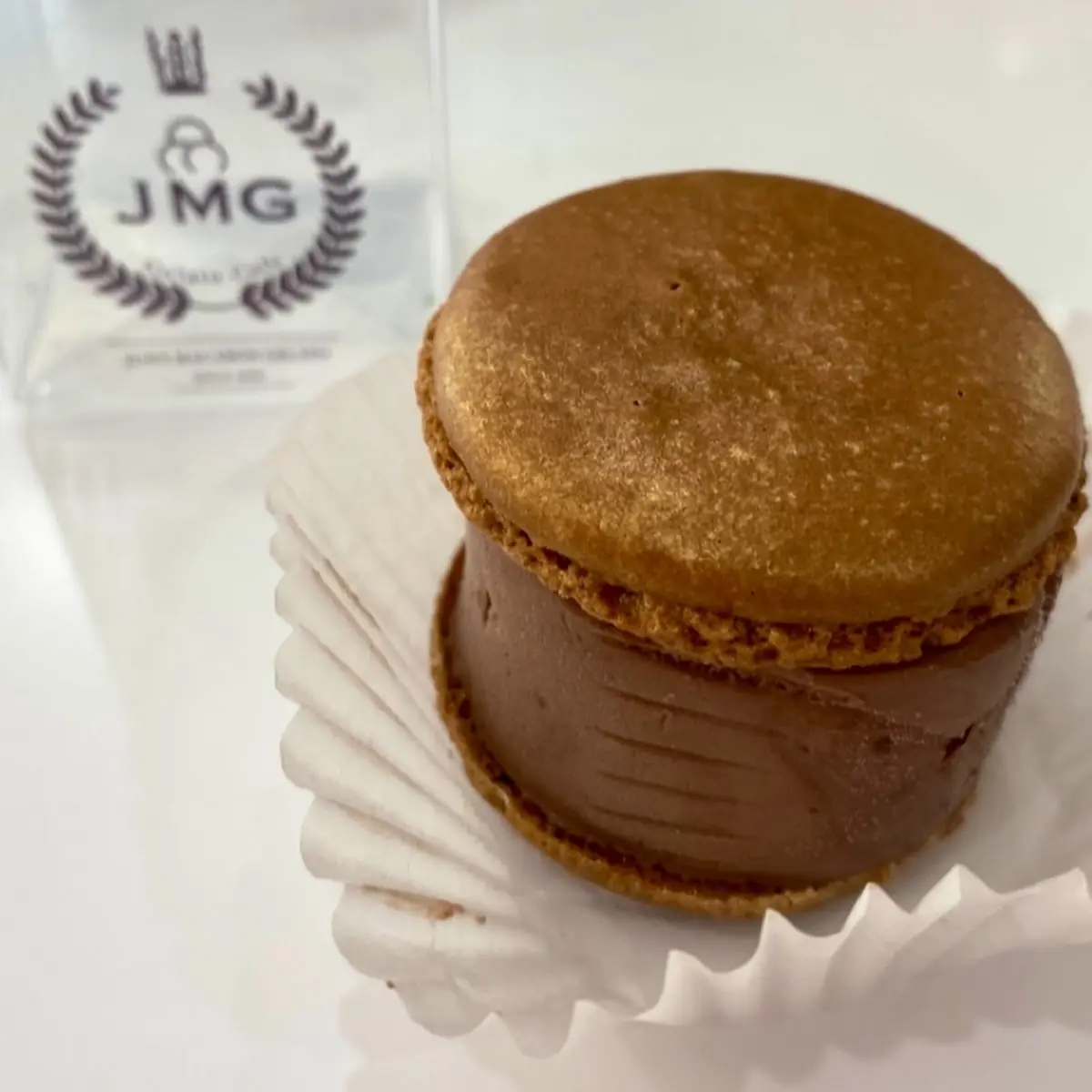 Hazelnut Chocolate Ice Cream Macaroon