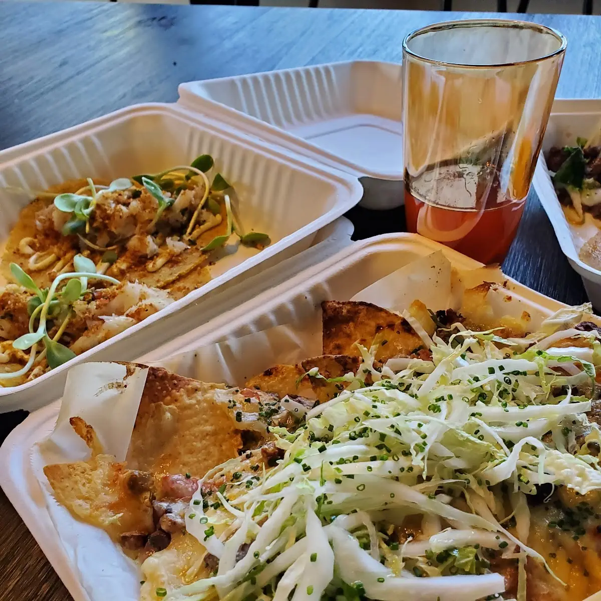 Crab Tacos Nachos Sazerac