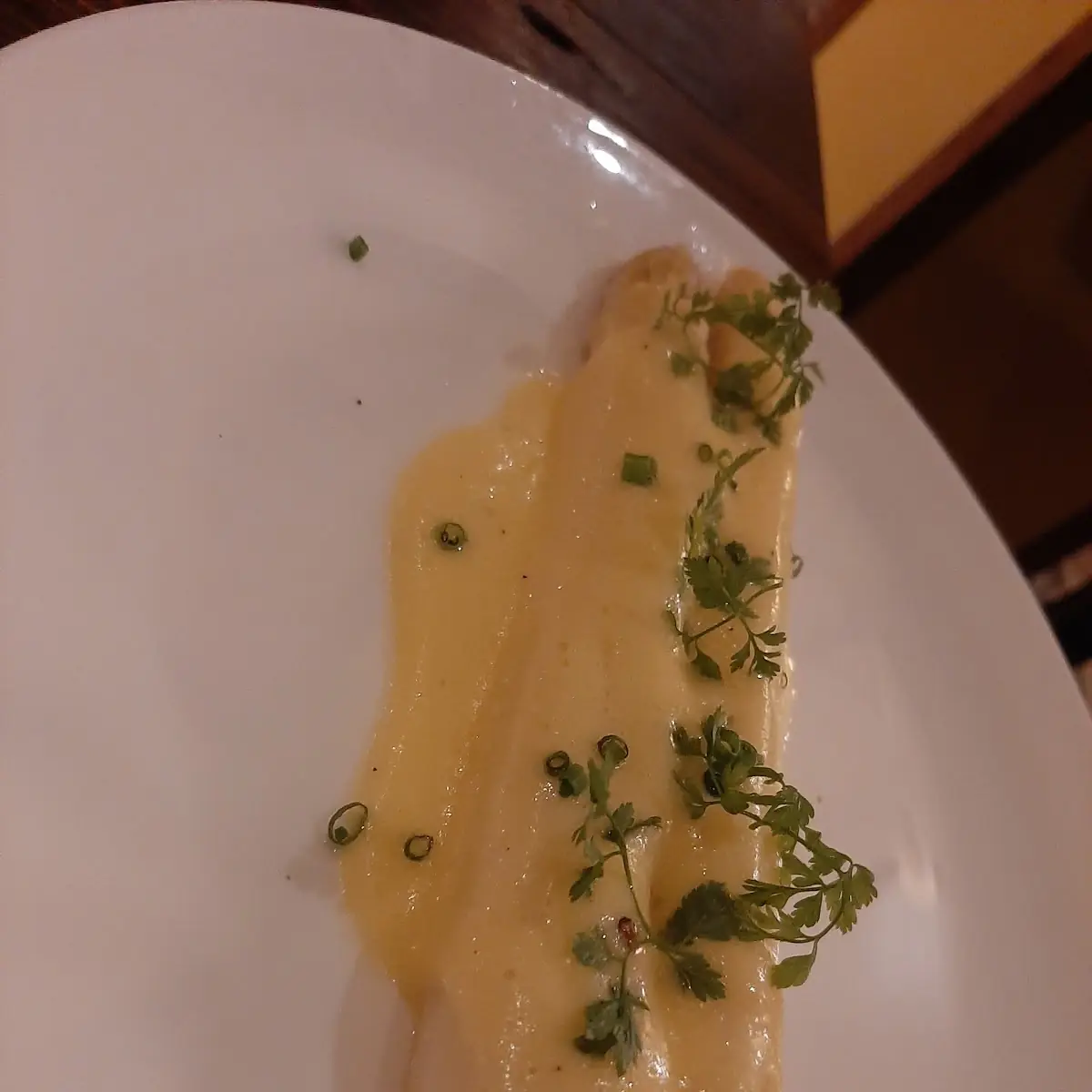 Provence White Asparagus with Hollandaise & Fine Herbs