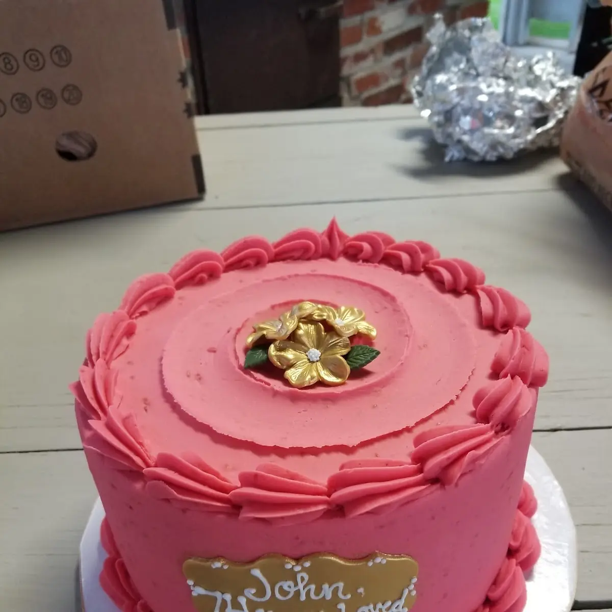 Lemon Cake w Raspberry Buttercream and Lemon Curd Filling