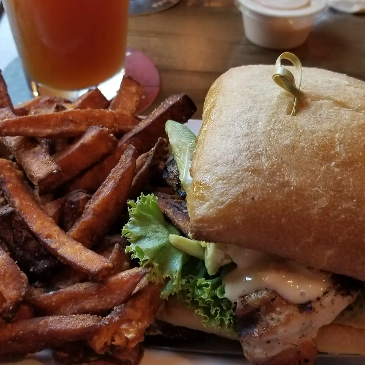 Chicken with Avocado on Ciabatta Bread