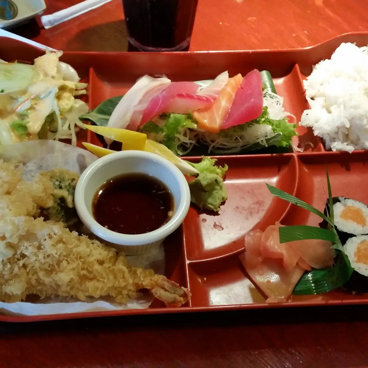 Tempura Bento Box with Rice