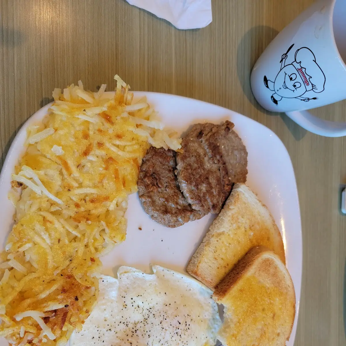 Breakfast Plate with Turkey Sausage