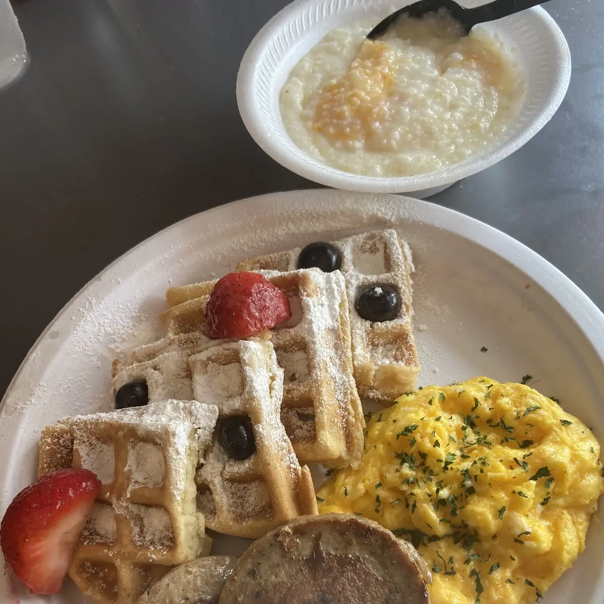 Scrambled Eggs and Cheese