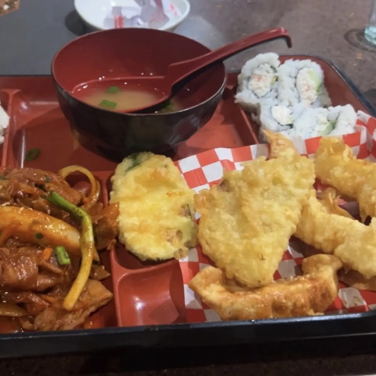 Bento Box Spicy Pork