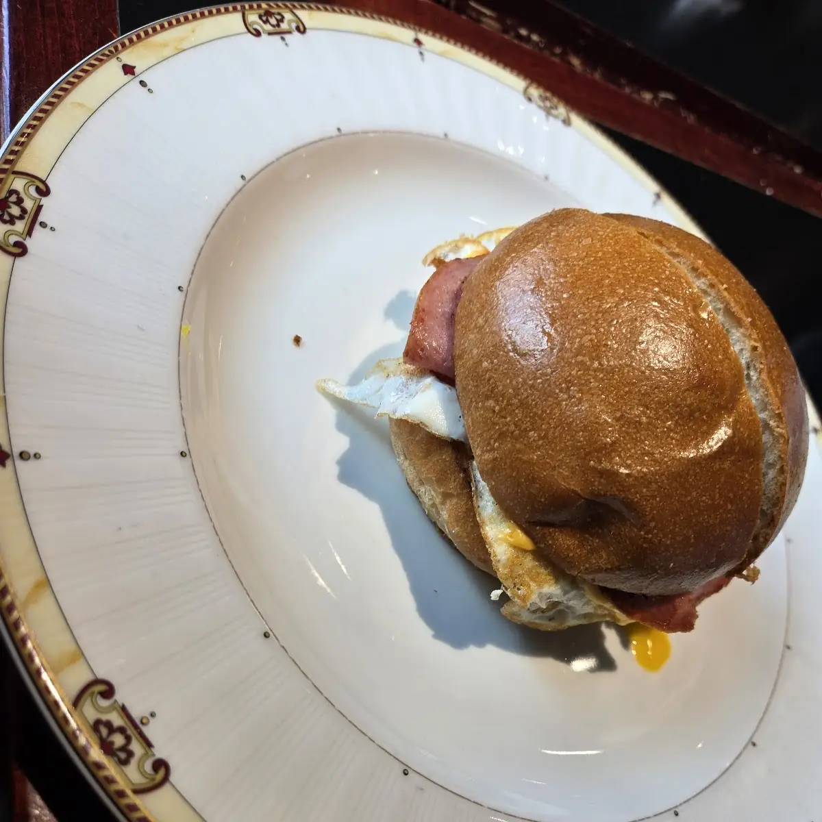 Taylor Ham Egg & Cheese on Brioche