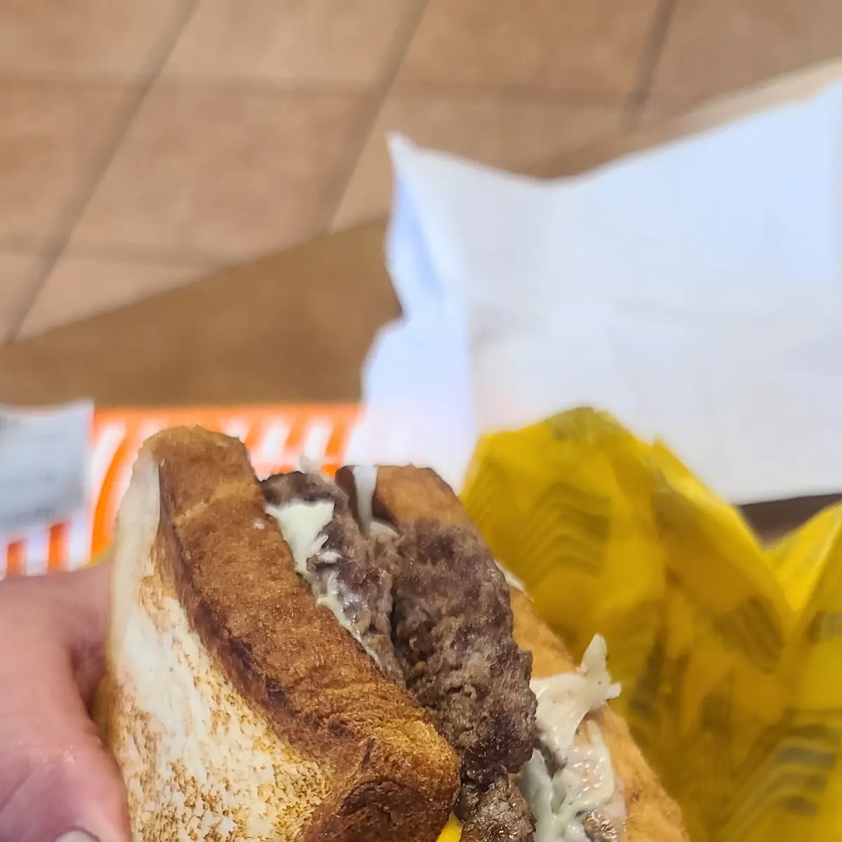 Double Burger on Texas Toast