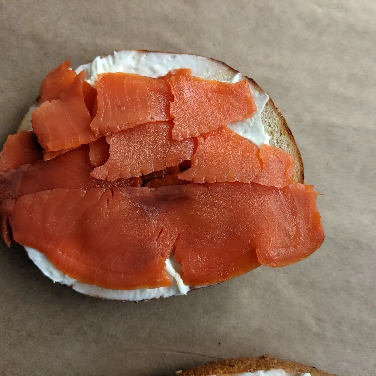 Bagel with Cream Cheese and Lox