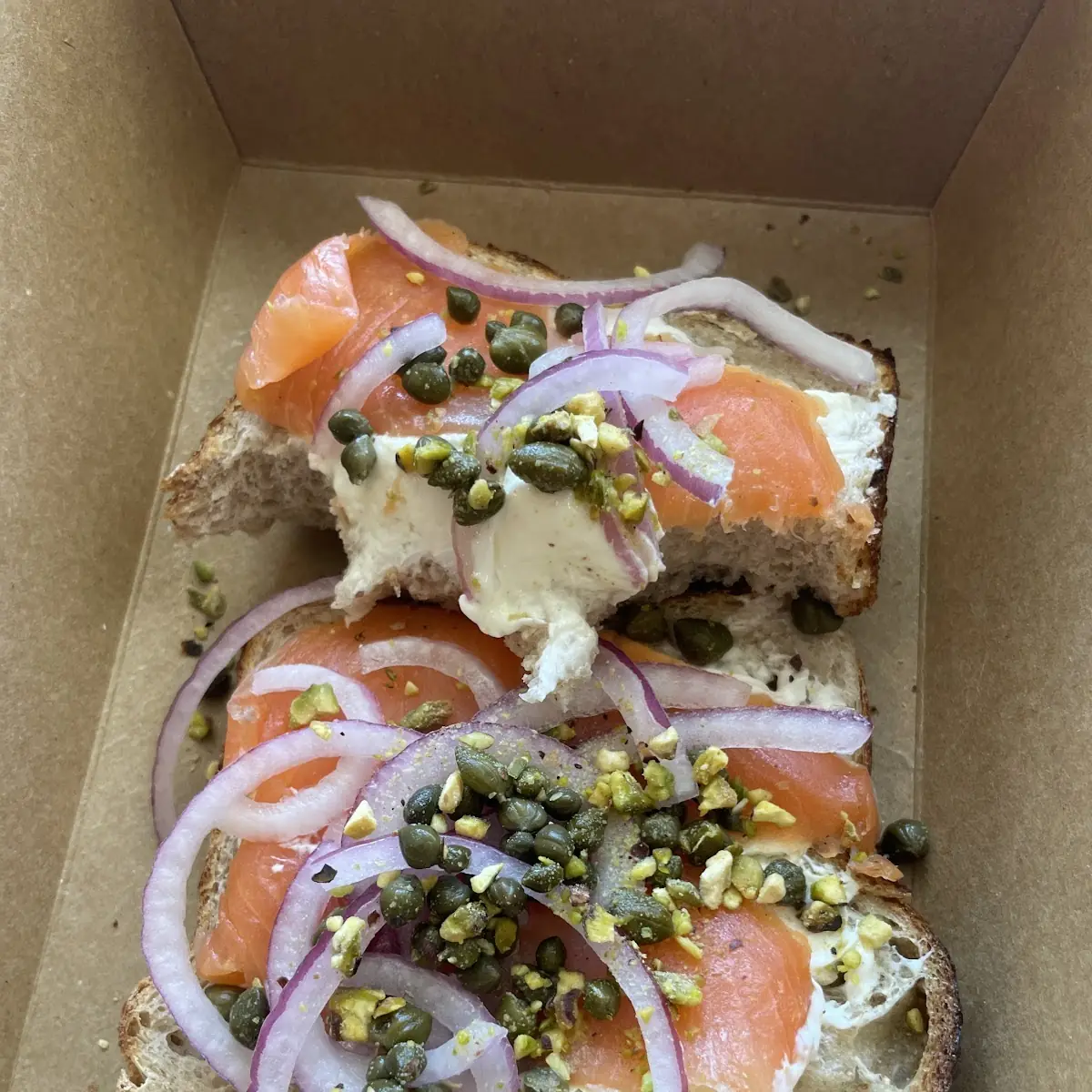 Salmon Lox Bagel