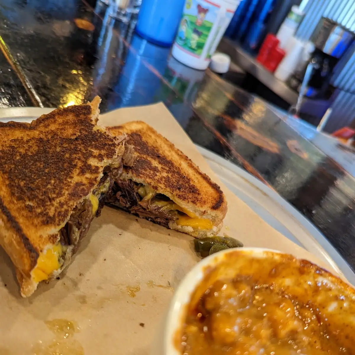 Brisket Grilled Cheese Sandwich