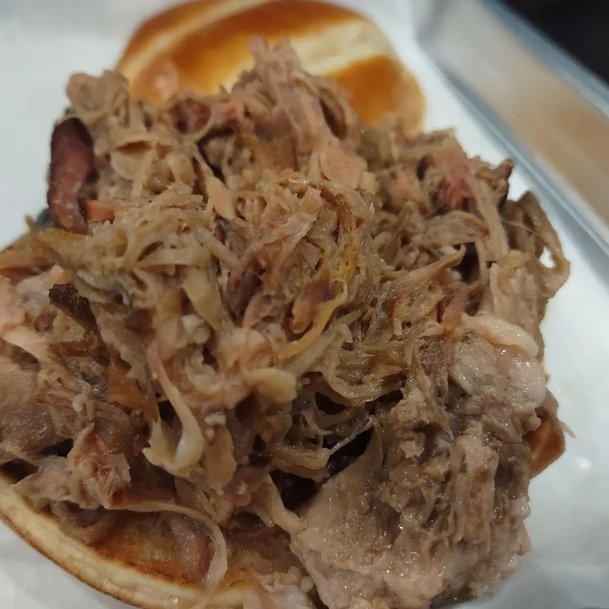 Pulled Pork Sandwich and Mac and Cheese