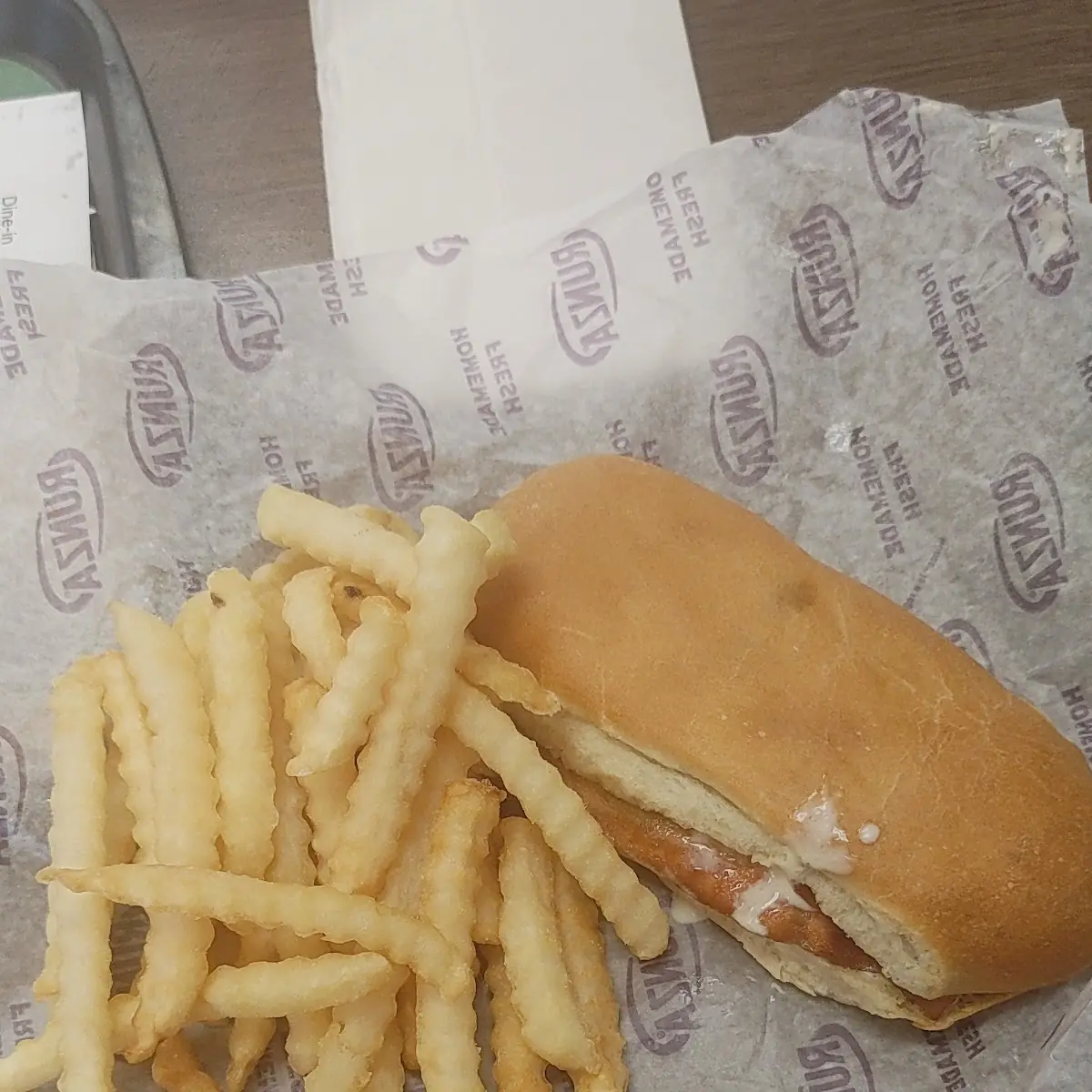 Runza with Fries